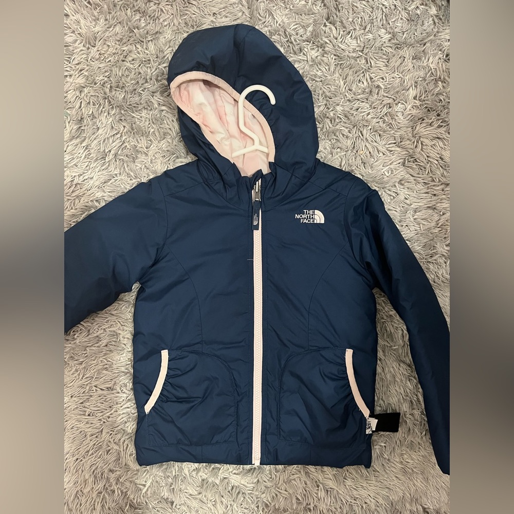 The north face girls jacket reversible